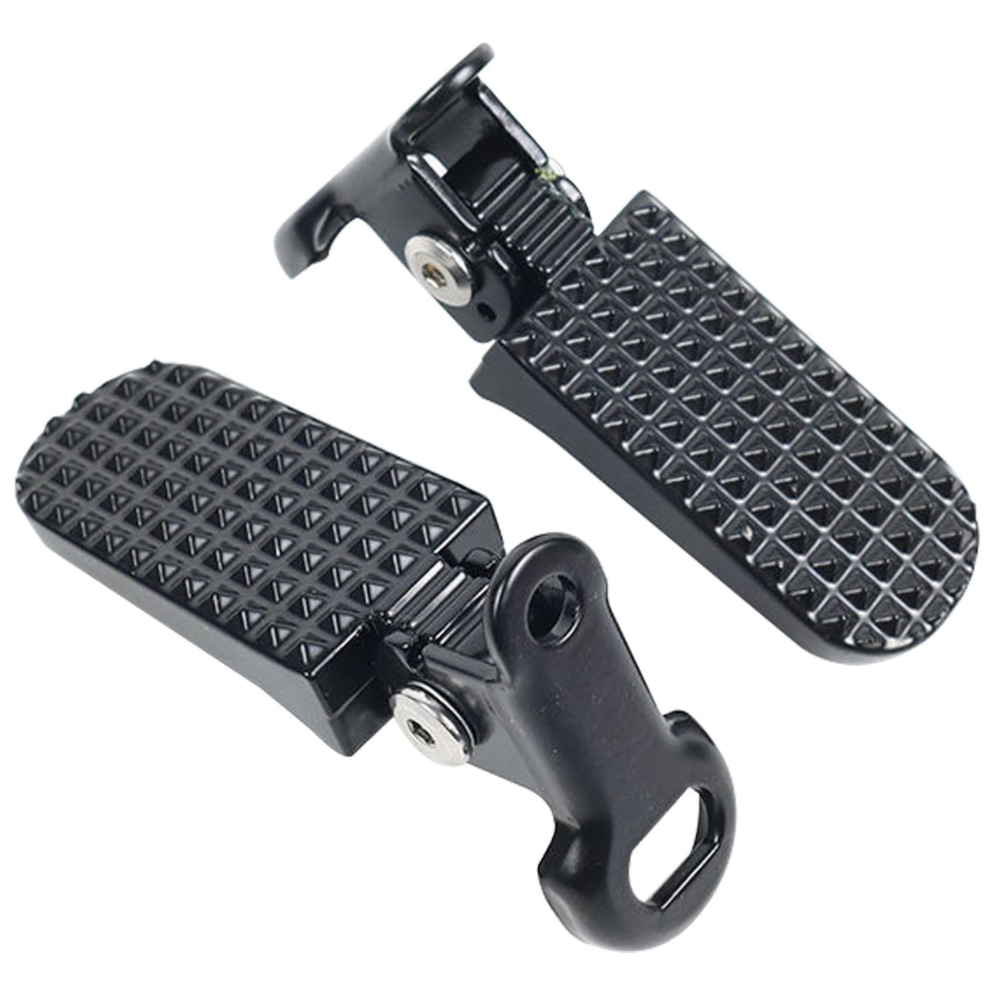1 Pair Mini Bike Foot Pegs,Bike Rear Pedals Aluminium Alloy Non Slip Bicycle Pegs Quick Release Foot Plates Pedals for Mountain Cycle and Folding Bicycle(Color:Black)