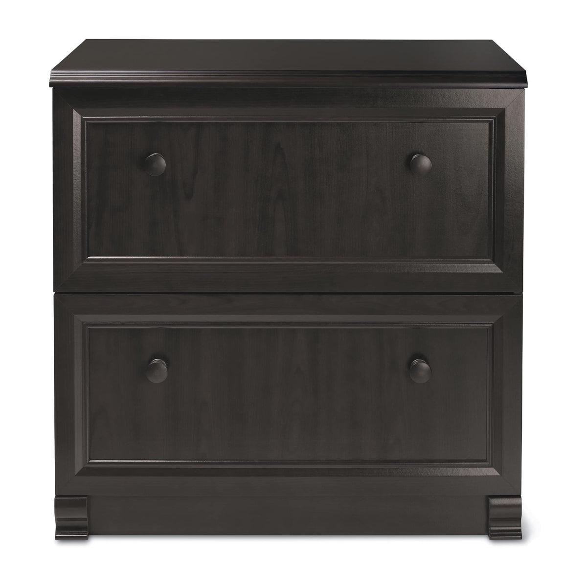 Realspace® Broadstreet 29-1/2"W x 19" D Lateral 2-Drawer File Cabinet, Walnut