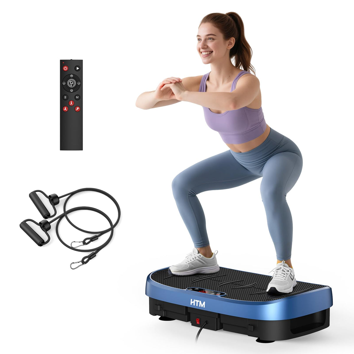 Vibration Plate Exercise Machine - 330lbs Weight Capacity, 120 Speed Levels, Full Body Workout Shake Board for Home Fitness, Toning and Wellness, LED Display, Low Noise Motor