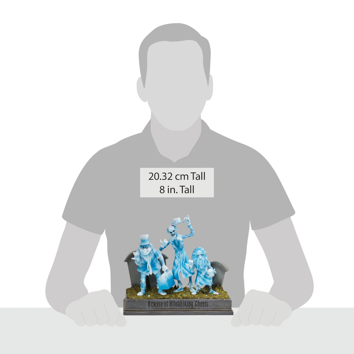 Enesco Disney Showcase The Haunted Mansion Hitchhiking Ghosts Lit Figurine, 8 Inch, Multicolor
