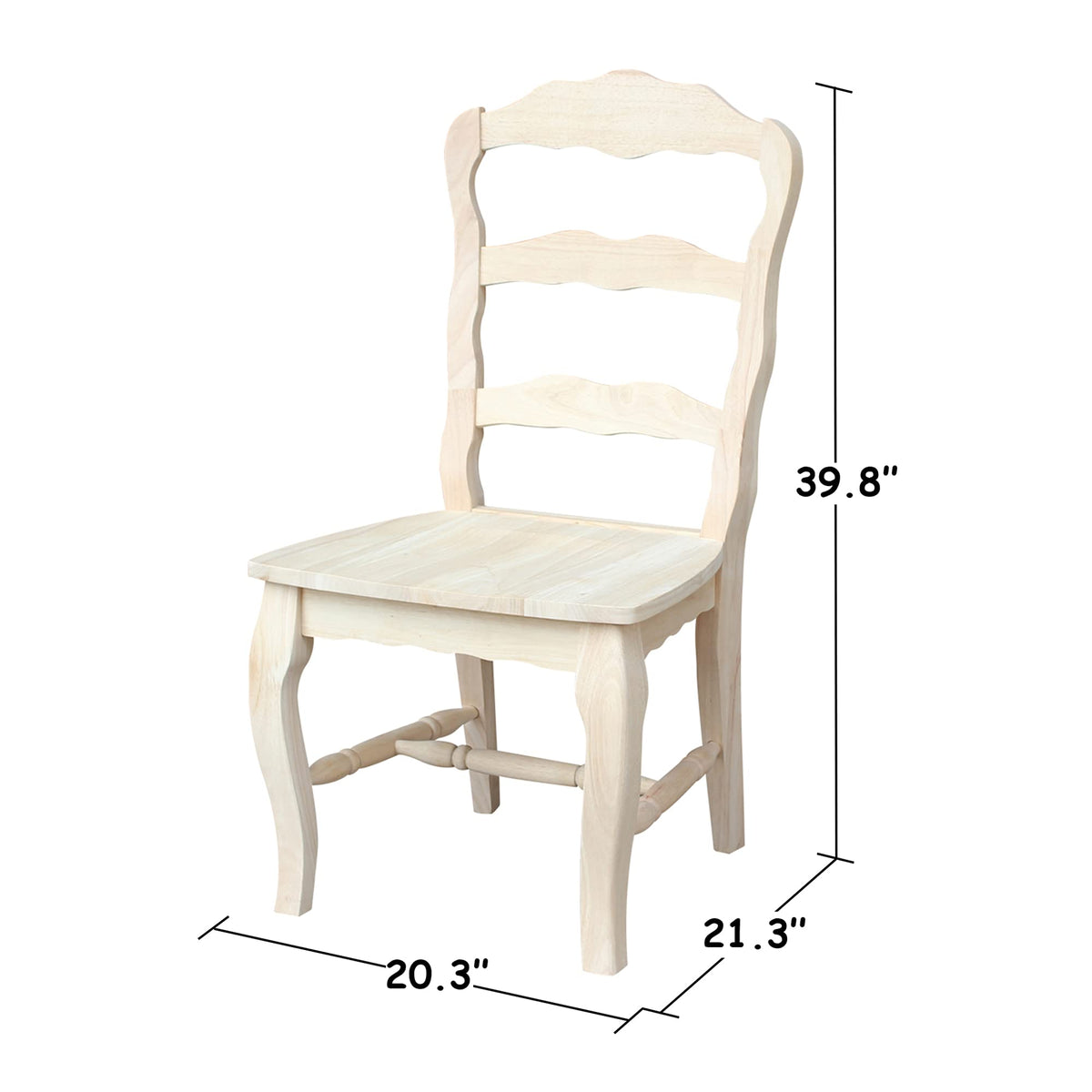IC INTERNATIONAL CONCEPTS Set of Two Versailles Side Chairs