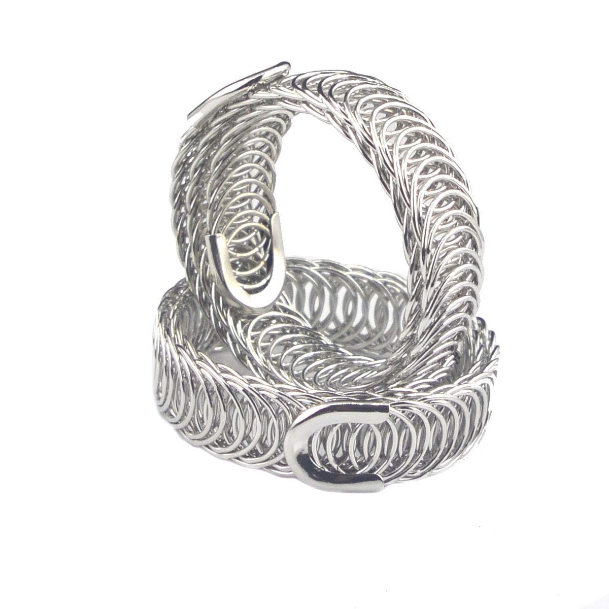 Ailejia Metal Curtain Tiebacks Holdback Drapery Curtain Tiebacks 1 Pair Elastic Strap Drape Buckle Home and Office Window Treatment (Silver)