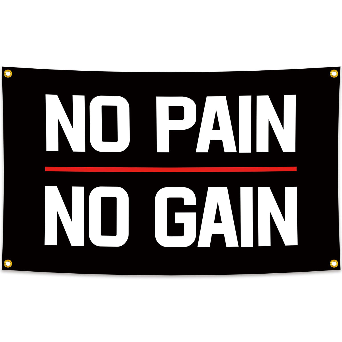 Eudaedom Fitness Gift for Bodybuilders - Easy to Hang Inspirational Gym Banner, Motivational Workout Tapestry Wall Decor for Home Gym Garage Man Cave Office, 5x3 FT, Durable & Fade-Resistant