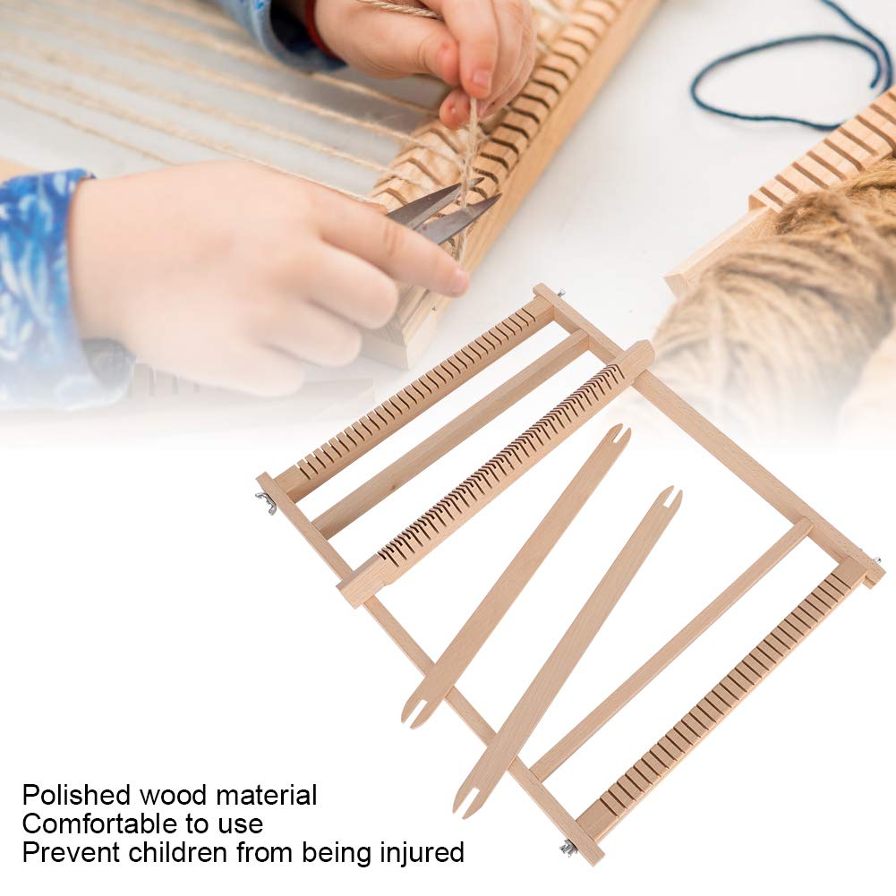 Ichiias DIY Weaving Loom, 45 X 35 X 2.2cm Weaving, Kits Set Weaving Looms for Mats Scarves Carpets Tapestries