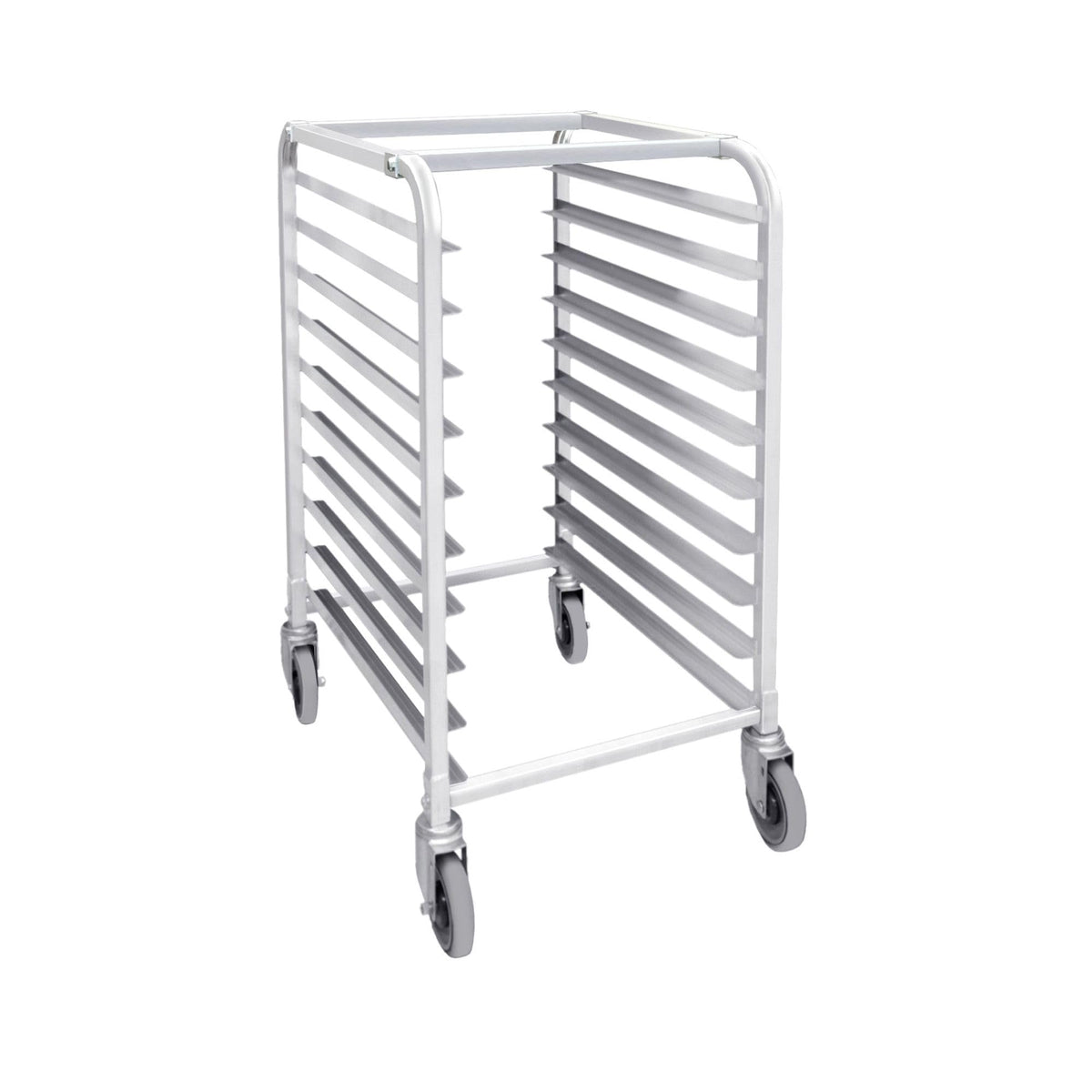 TrueCraftware- 10 Tier Aluminum Sheet Pan/Bun Pan Rack 20 1/4" X 26" X 38 1/2"- Full or Half Size Sheet Pan Rack with Locking Wheels Bakery Rack for Kitchen Baking Equipment Restaurant Pizzeria