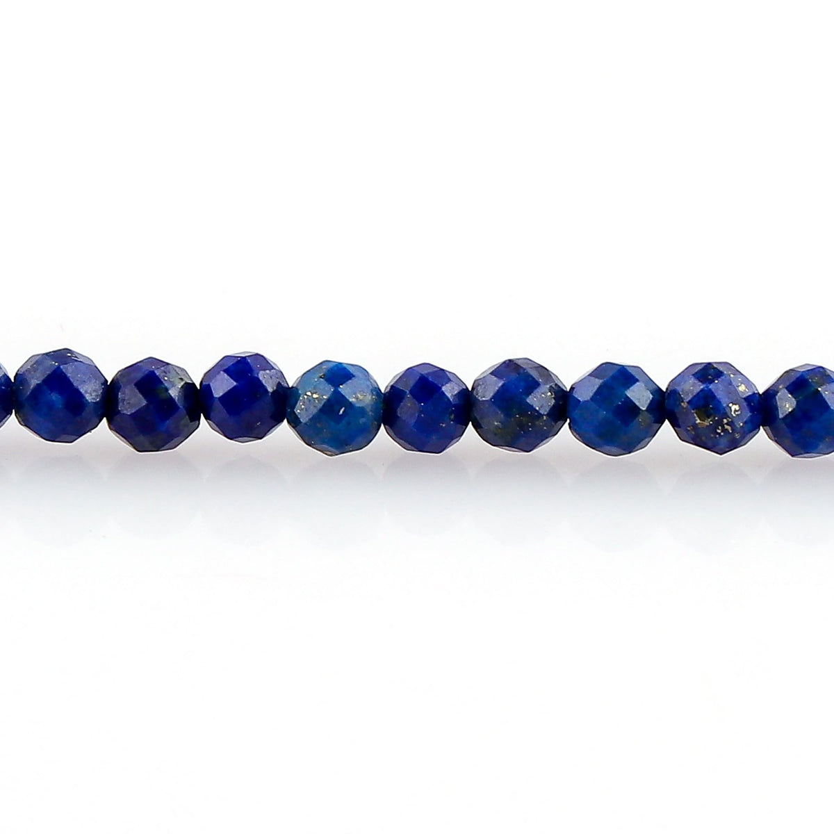 CRYSTALINES Natural Lapis Lazuli Gemstone Bracelets, Faceted Beads Stones, Handmade Boho Hypoallergenic Jewelry for Women, Healing Crystals, Adjustable Silver Plated 7+1inch Birthday Gift