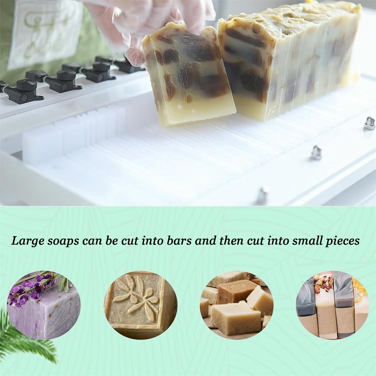 Adjustable Multi-Wire Soap Cutter for Homemade Soap, Precise Thickness Control for DIY Craft Soap and Candle Slicing, Easy Size Adjustment for Handmade Soap
