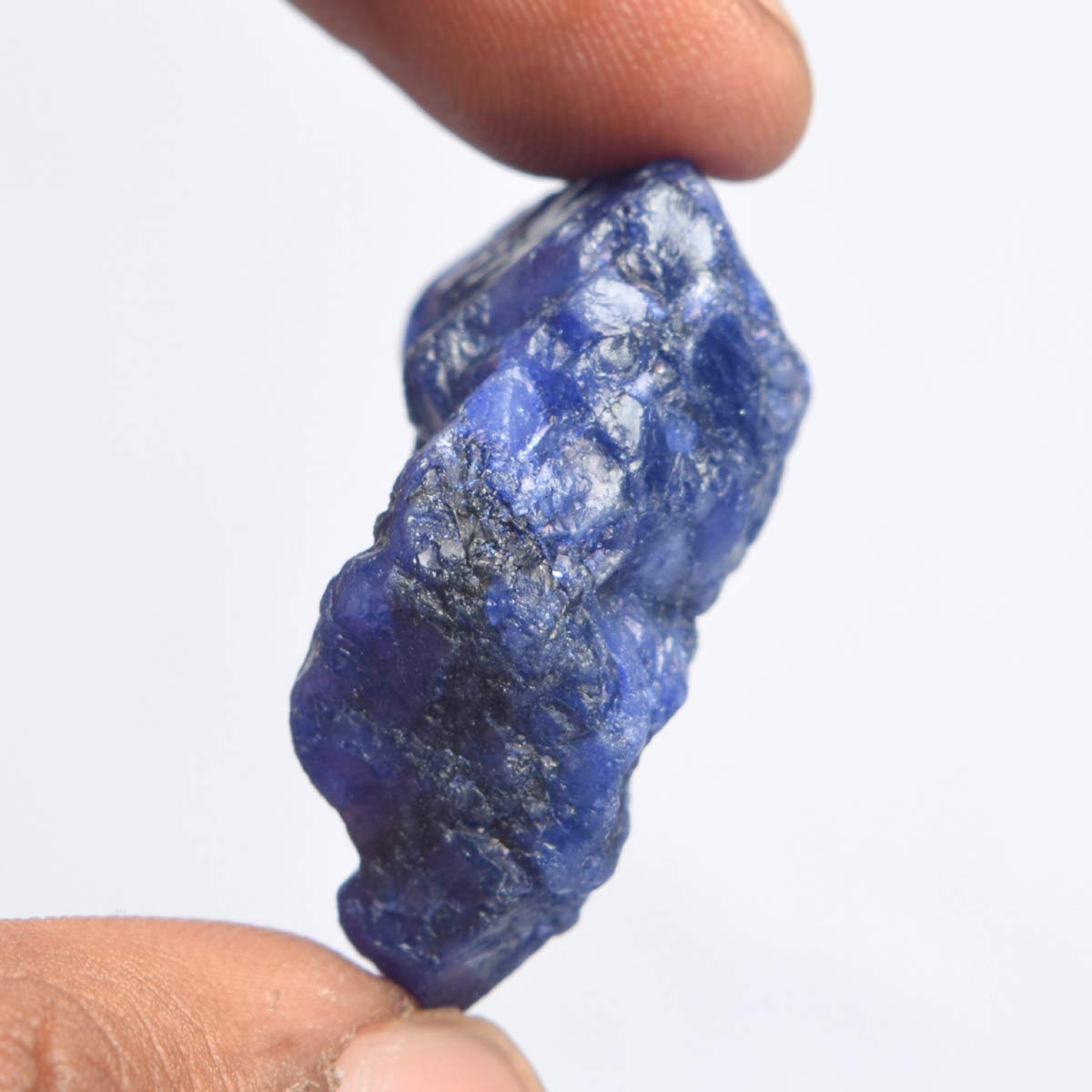 GEMHUB Gemstone Beads Blue Sapphire Rough 66.00 Carat Natural Raw Sapphire Healing Crystal Loose Gemstones for Jewelry