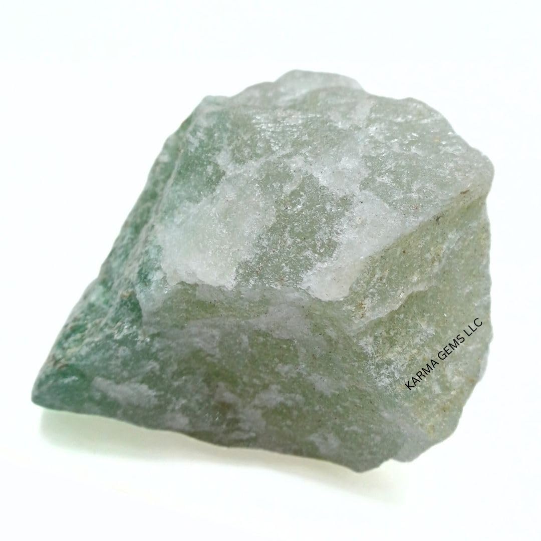 Karma Gems 5 Pcs Rough Green Aventurine Crystals - Real Cool Agate Gemstones - Natural Stone Brings Luck, Abundance, and Prosperity in Life - Perfect Crystal Gift for Kids