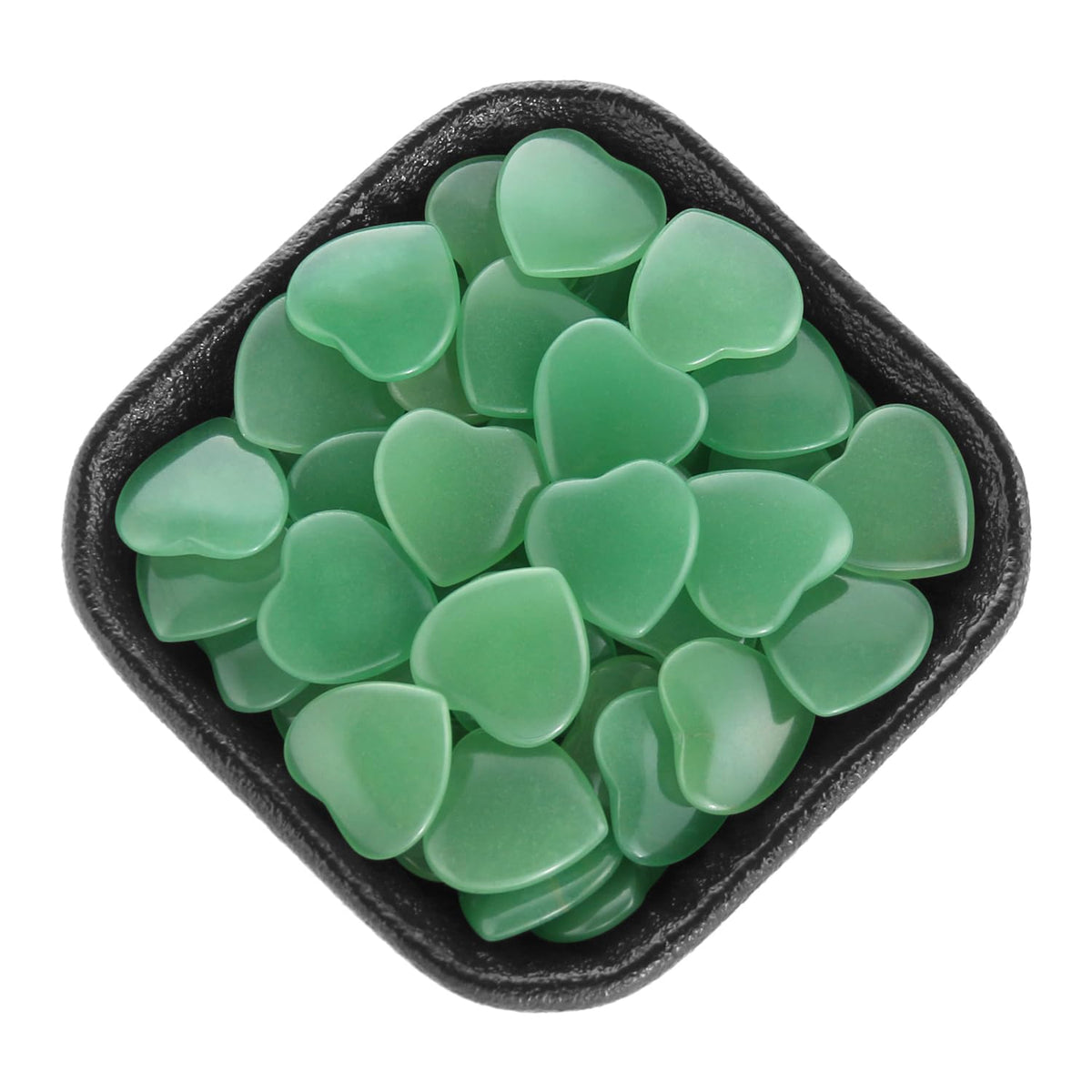 Namzi 20 Packs of Tumbled Polished Natural Green Aventurine Crystals Heart Stones, Crystals and Healing Stones Quartz Bulk for Wicca, Reiki, Healing Energy, Chakra Stones, Witchcraft Supplies