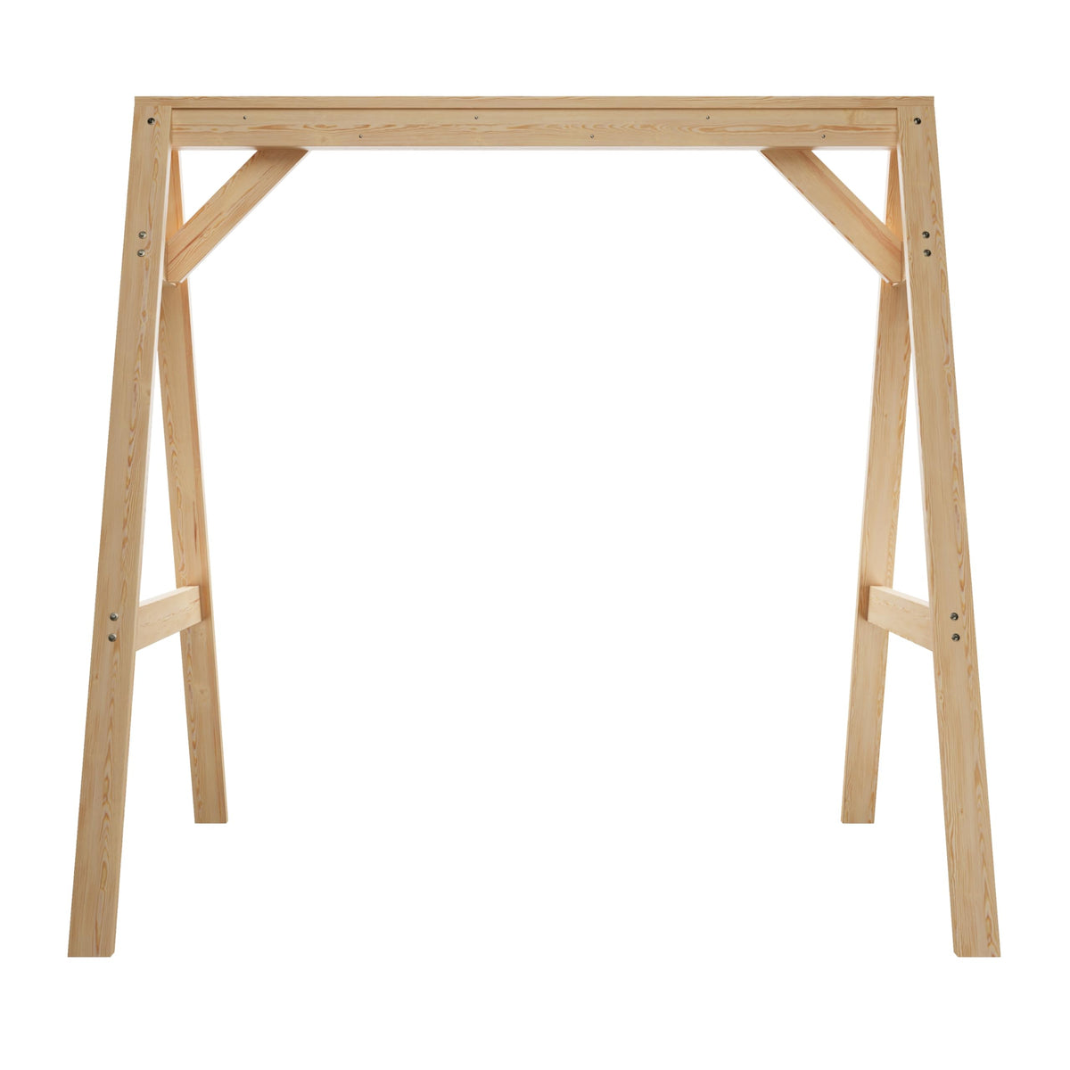 Amish Casual 4/5 Foot A-Frame Porch Swing Stand in Unfinished - Treated Wood Outdoor Stand for Swings, Made in The USA by Amish Craftsmen