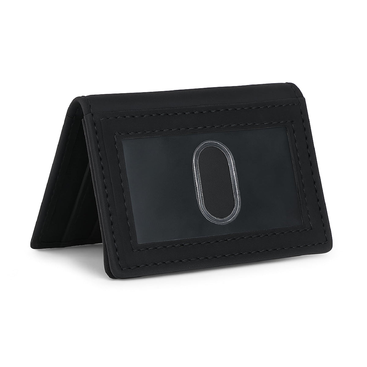 TheAntiq Premium Leather Card Wallet, RFID Blocking Expandable Business Card Case, Bifold Card Holder for Men and Women, Men's Purse, Wallet for Men (Business Card Wallet, Black)