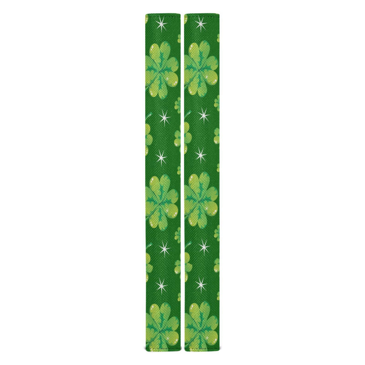 Eionryn St Patricks Day Shamrock Refrigerator Door Handle Covers Clover Stars Green Kitchen Appliances Gloves for Microwave Dishwasher Fridge Door Cloth Protector 2pcs