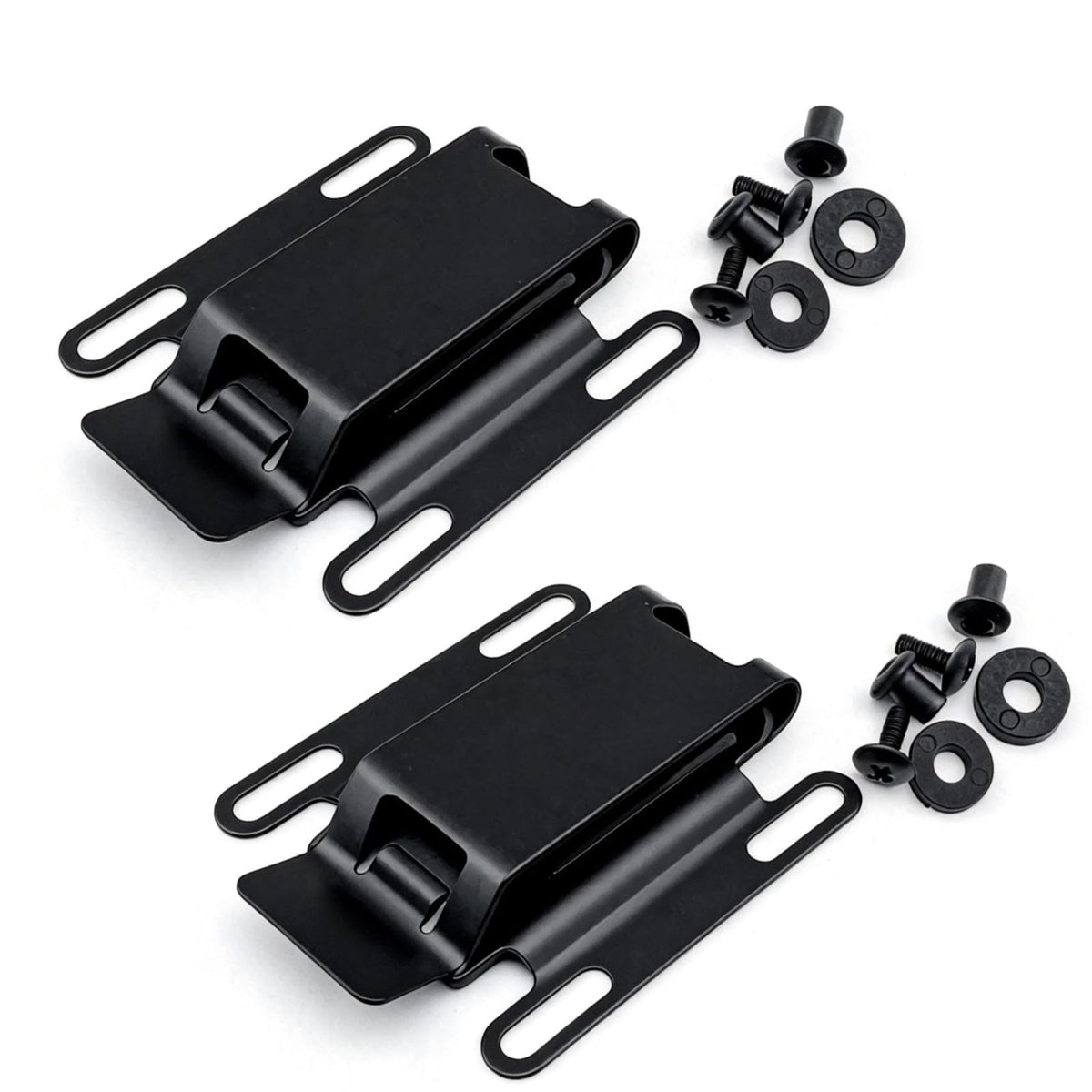 FJYXCHENXM 2 Pairs Stainless Steel Kydex K Sheath Clip, Universal Knife Scabbard Waist Clip – Ideal for Securing Knife Sheaths on Belts During Outdoor Camping, Hiking & Daily Carry