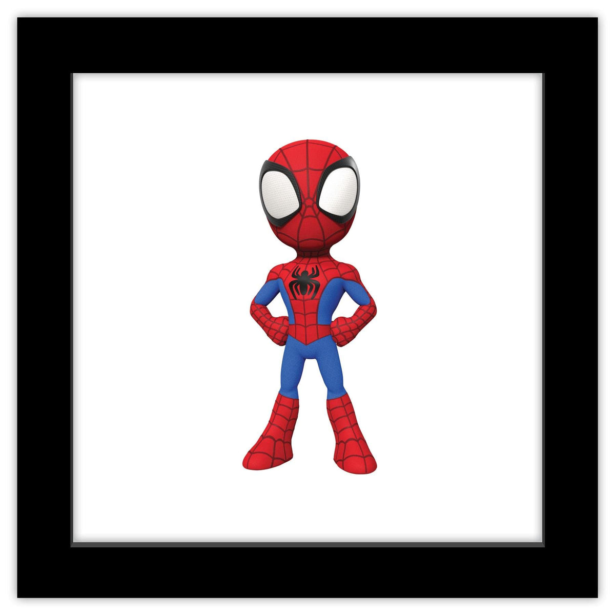 Gallery Pops Marvel Spidey And His Amazing Friends - Spider-Man Wall Art, Black Framed Version, 12'' x 12''