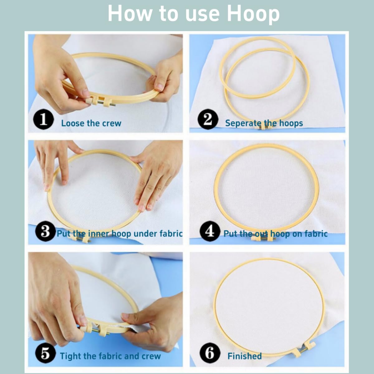 Punch Needle Kits Cute Jersey Cow Embroidery Starter Set with Hoop Easy for Beginners DIY Stress Relief Handmade Craft Hobby and Home Decor 20x20cm-5