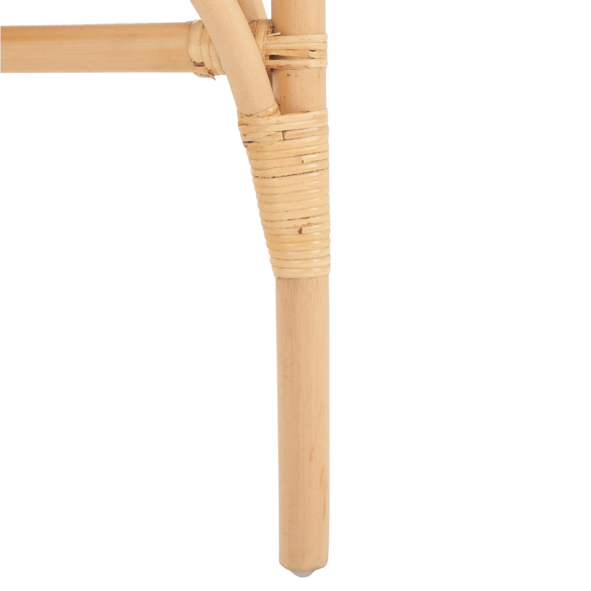 SAFAVIEH Home Collection Austri Natural Rattan/Linen Dining Chair Set of 2 with Cushion