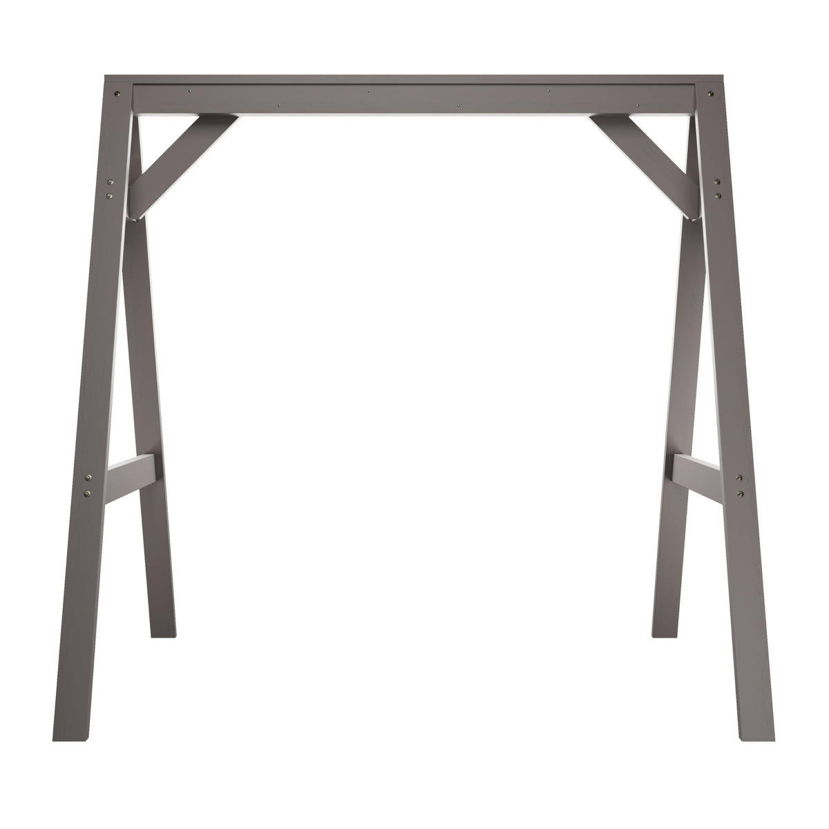 Amish Casual 4/5 Foot A-Frame Porch Swing Stand in Semi Solid Grey Stain - Treated Wood Outdoor Stand for Swings, Made in The USA by Amish Craftsmen