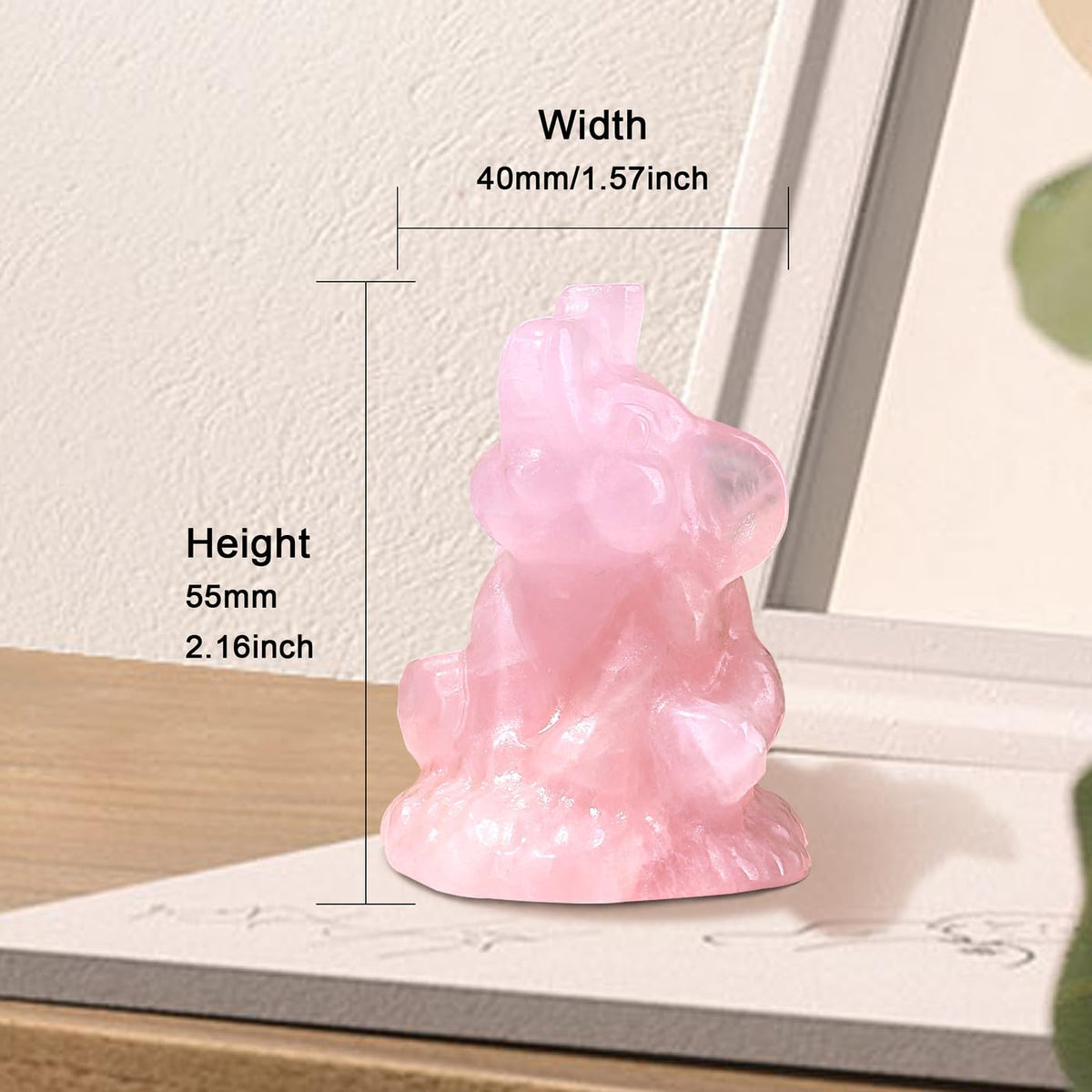 ZHIYUXI Pink Elephant Gifts for Women Encouraging Elephant Decor Lucky Cute Elephants Figurine Inspirational Gifts for Women