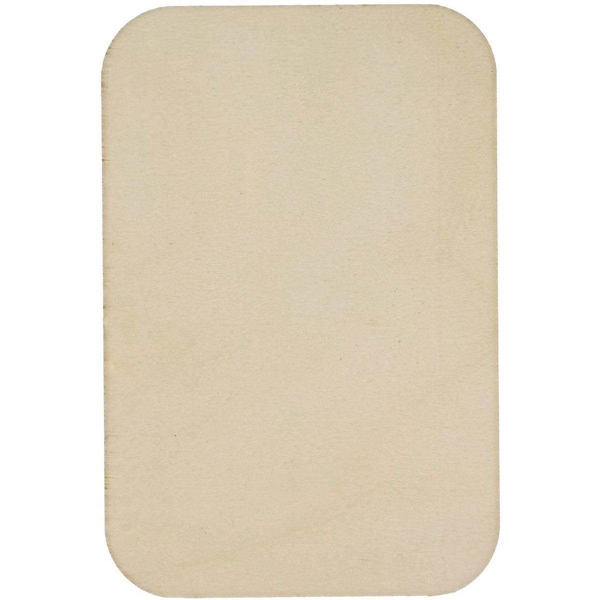 Bright Creations 60 Pack Unfinished Wood Cutouts for Crafts, Rectangle Wooden Slices for DIY Projects (2 x 3 in) - Wood Pieces for Crafts