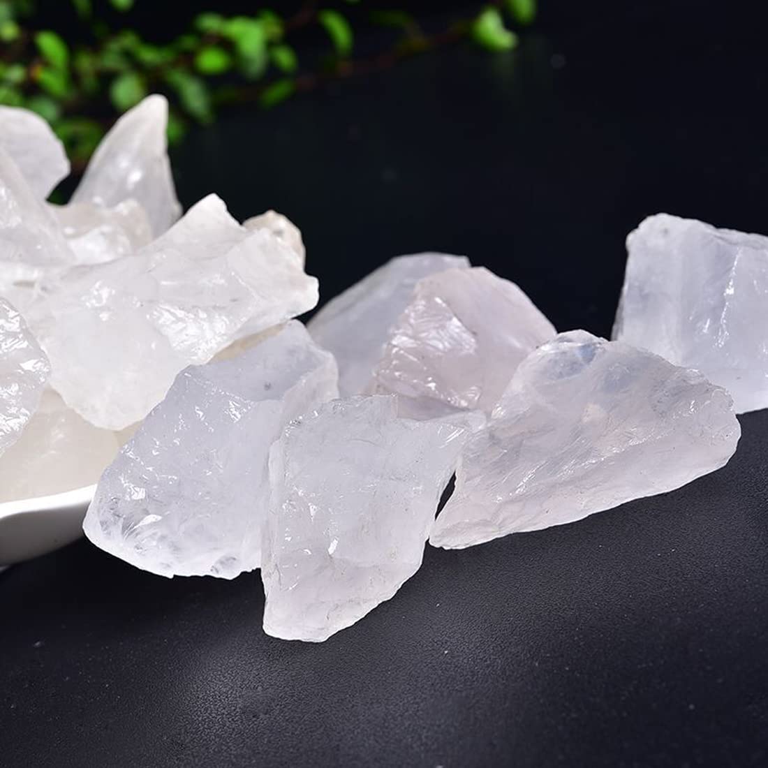 Clear Quartz Raw Crystals, Large 1.25-2.0" Healing Crystals Natural Rough Stones Crystal for Tumbling, Cabbing, Fountain Rocks, Decoration, Polishing, Wire Wrapping, Wicca & Reiki