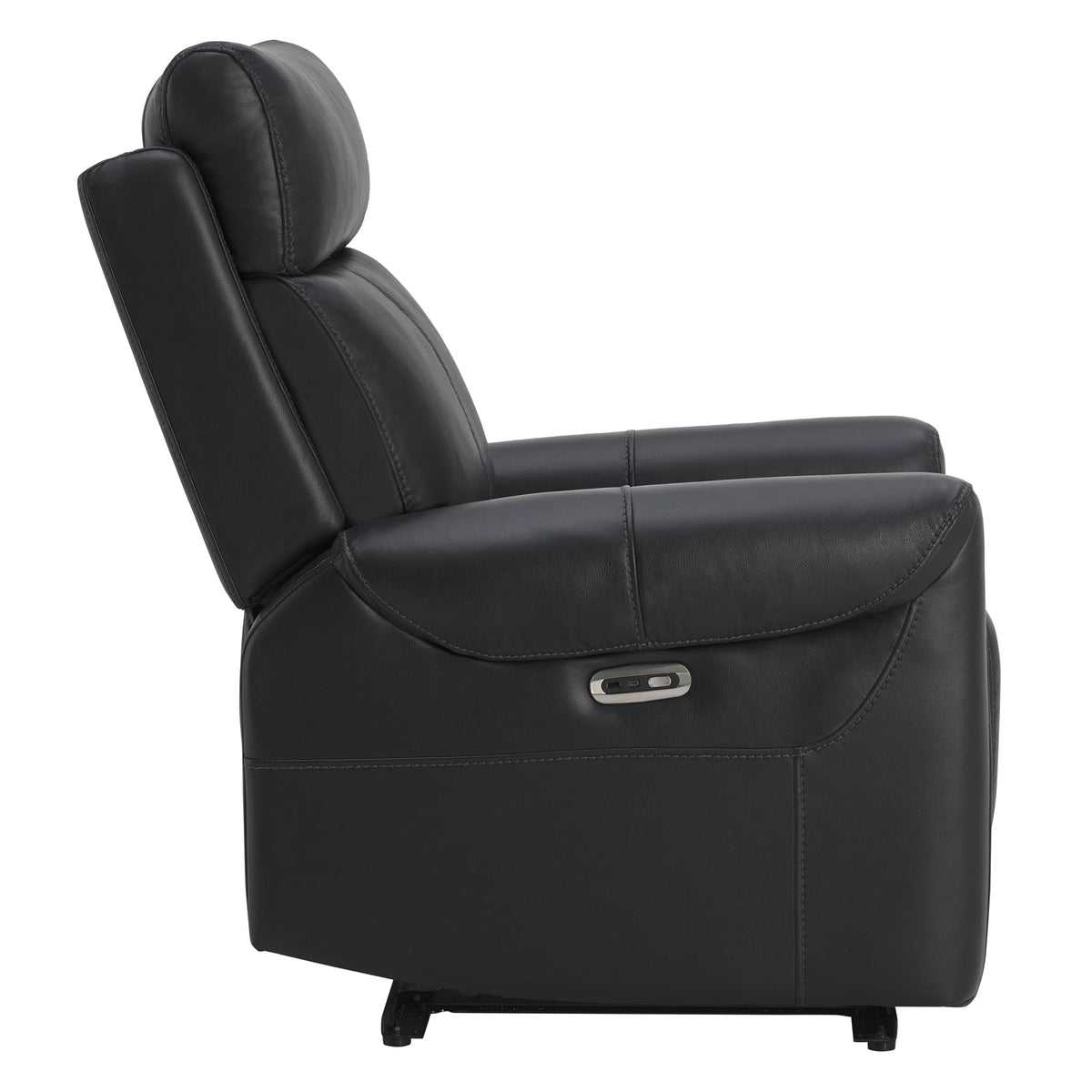 KISLOT Leather Recliner Chair for Adults Wall Hugger RV Recliner with USB Charging Ports Electric Power Reclining Sofa for Living Room Home Theater Seating Bedroom