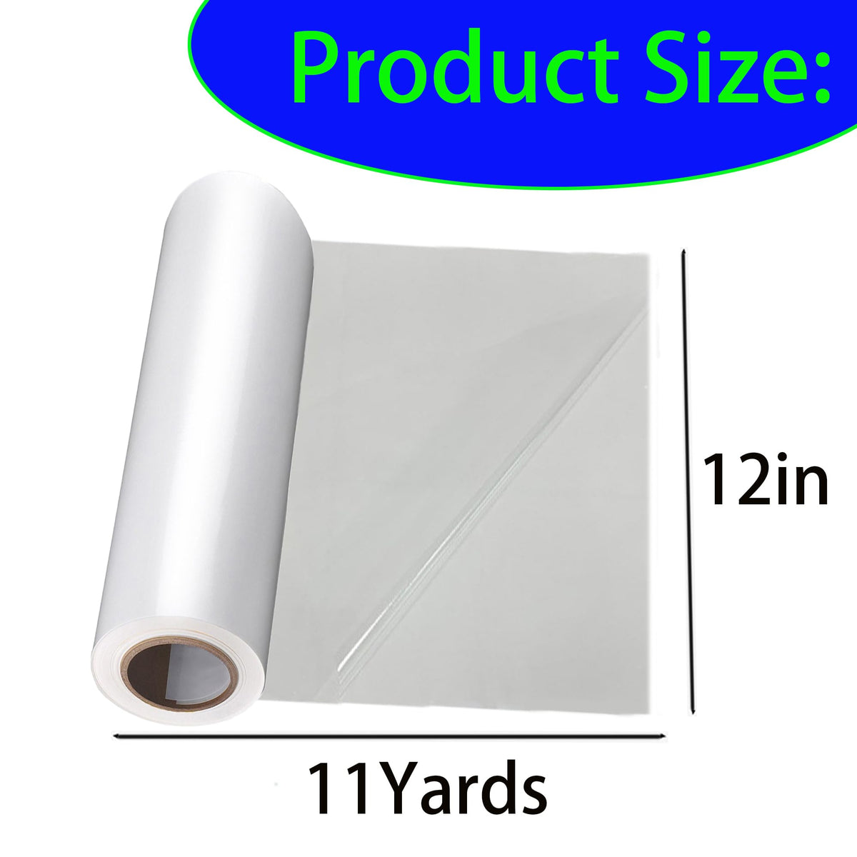 Double Sided Iron On Adhesive Film（12in x 11Yd），Heavy Weight Double-Sided Press-on Patch Heat Melt Fabric Glue Sheet Permanent Fusible Adhesive Sheets,for Crafts, Bags, Home Decoration.