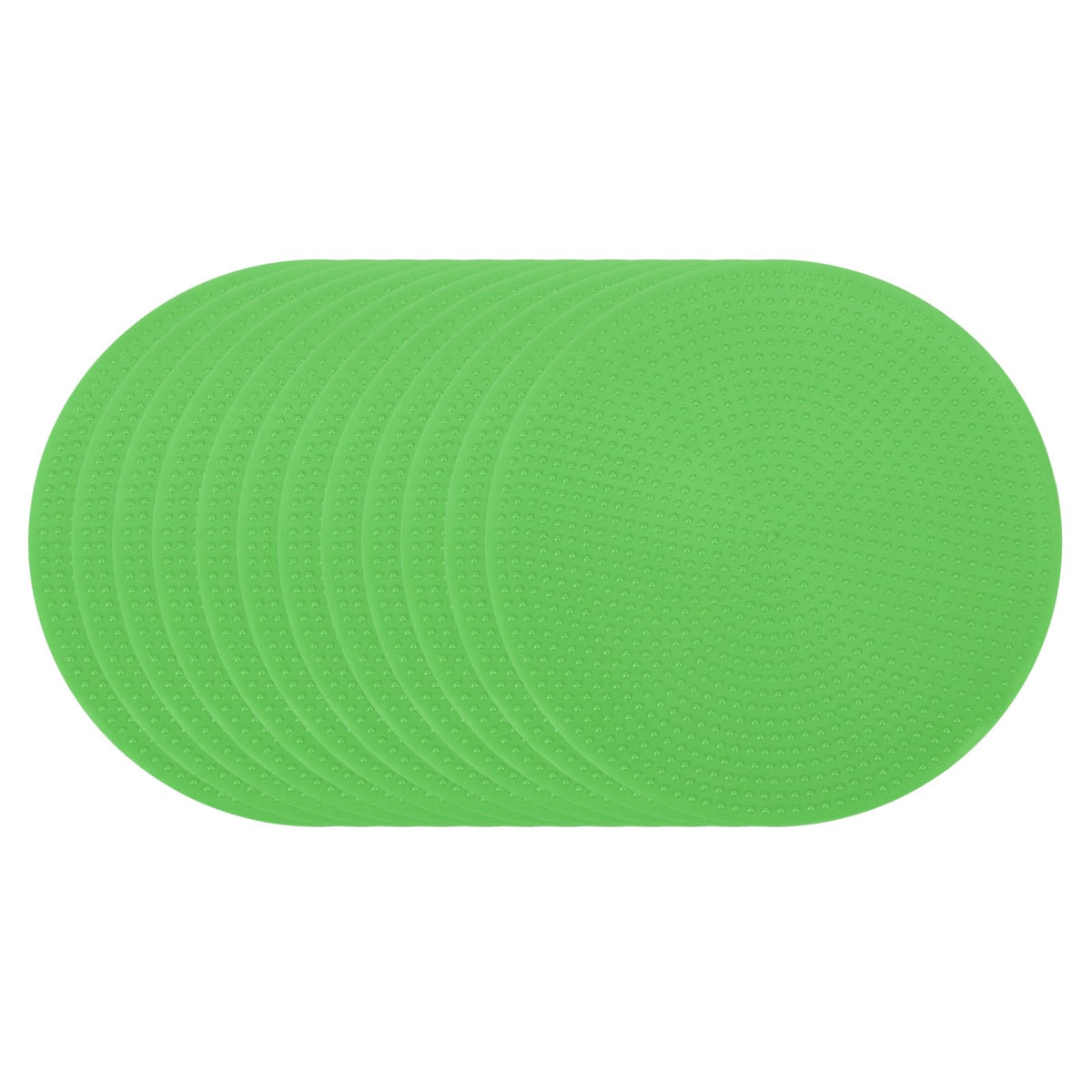PATIKIL Spot Markers 4 Inch, 12 Pcs Non-Slip Floor Dots Agility Markers Flat Field Cones Poly Dots for Gym PE Speed Training Dance Soccer Basketball Sports, Green