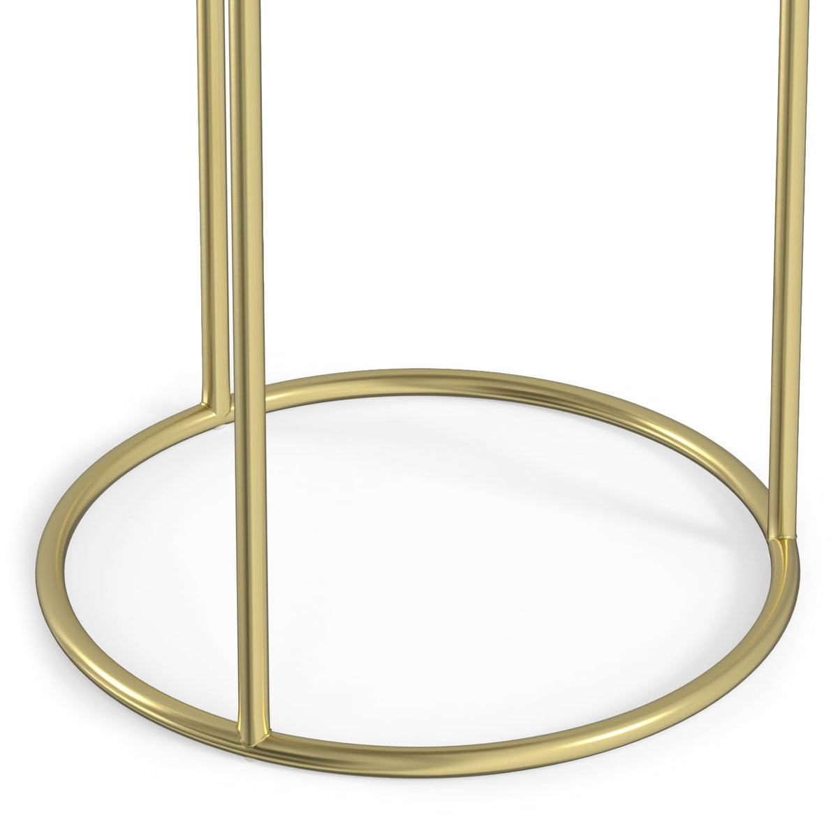 SIMPLIHOME Ashley Nesting Tables Set – 16 inch Wide Genuine Marble Top Metal Accent Tables in Gold, Round Industrial End Tables for Living Room or Bedroom with Compact Design, Assembled