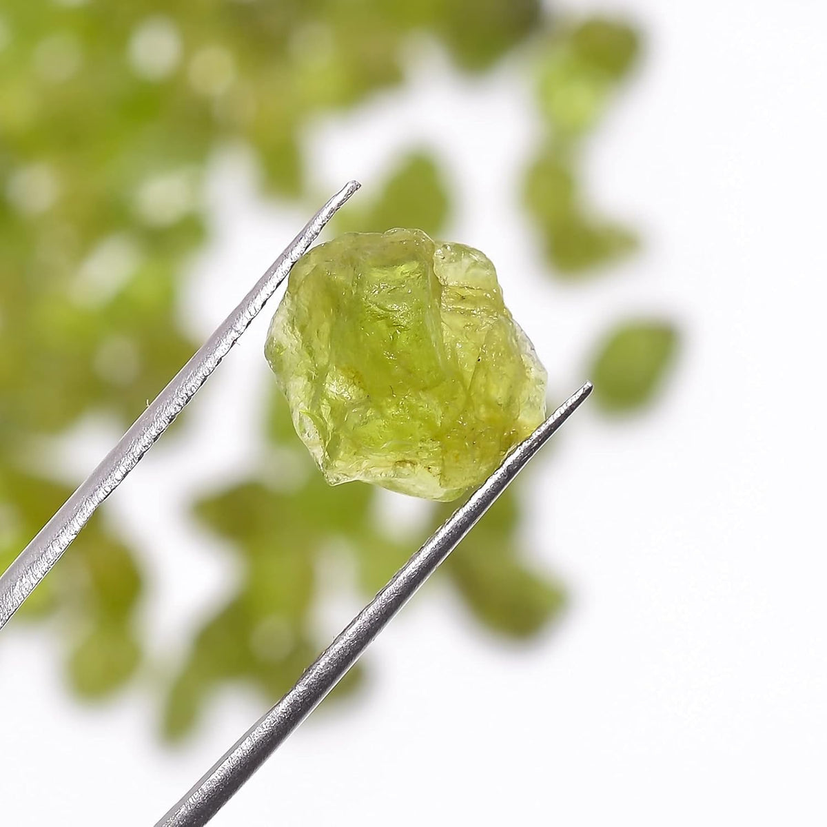 Gemkora 30 carats Raw Green Peridot crystals, wholesale lot, natural gemstone, rough crystals, rock stones, jewelry making supplies, DIY & Crafts, August Birthstone, 8 to 12 mm