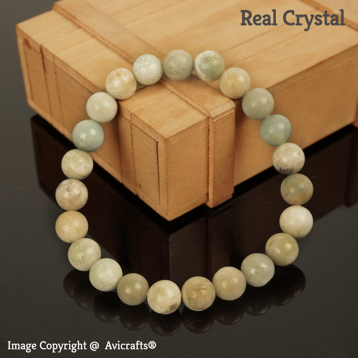 Avicrafts Amazonite Bracelets, Balance, Unisex, Yoga Chakra, Gemstone, Amazonite Jewelry Genuine natural stone, semi precious stone bracelet Gift