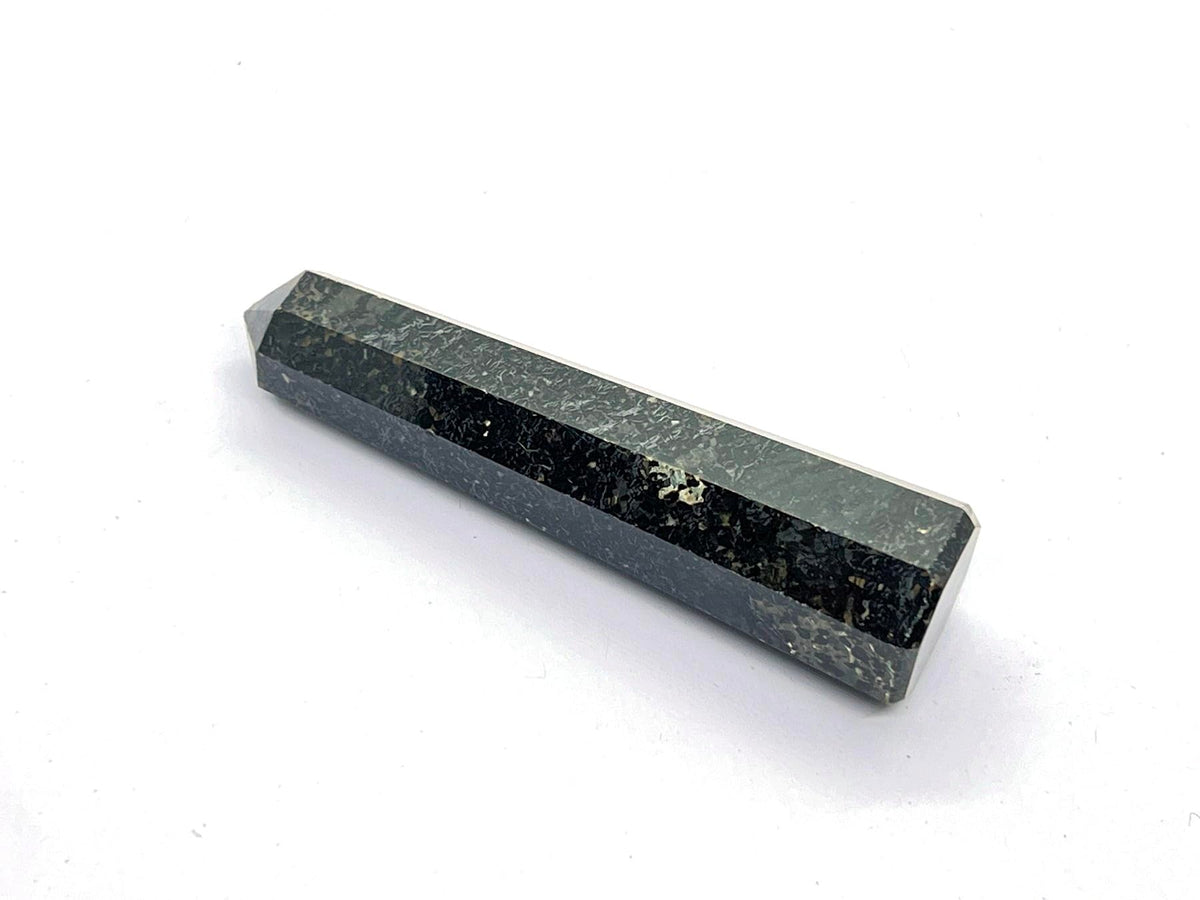 WholesaleGemShop 3 Inch Gemstones NUUMMITE Obelisk Tower Jumbo Facet Aura Rock Crystal Natural Polished Earth Wand Spirit