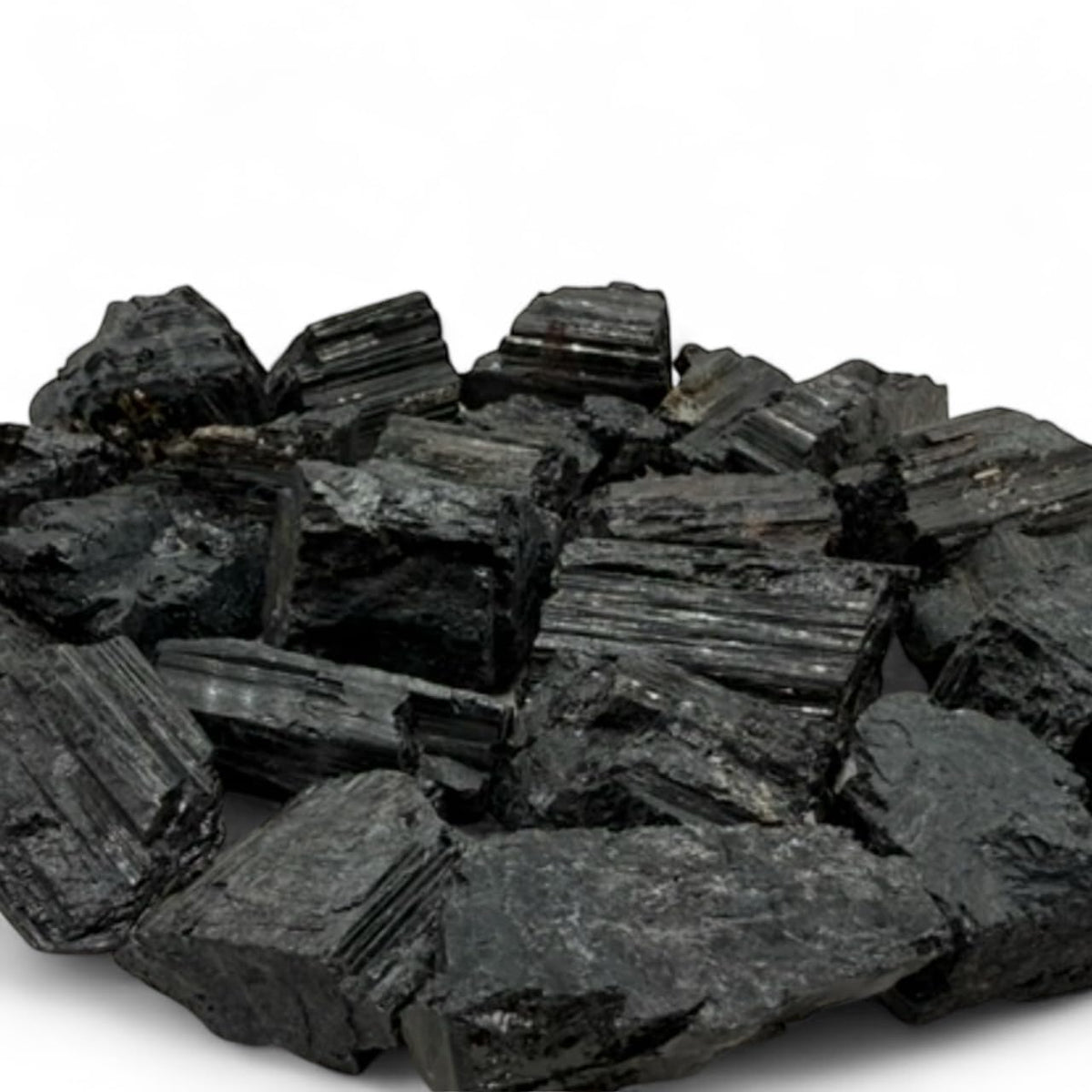 Rough Black Tourmaline Crystals - Raw Natural Black Tourmaline Stones Bulk - Crystal Healing (1-2", 5, units)