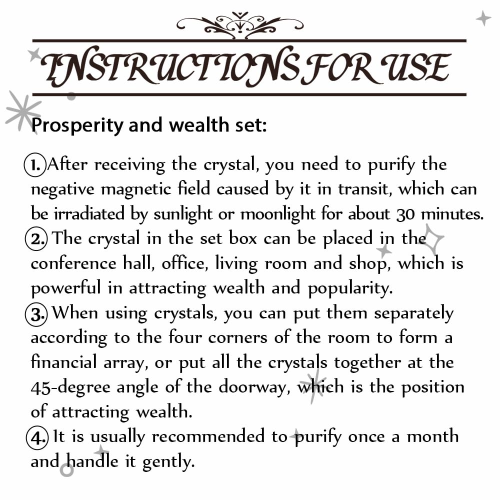 Runyangshi 9PCS Healing Crystals Set with Wooden Box -Amethyst Cluster/Clear Quartz Geode/Pyrite/Citrine/Aventurine/Yellow Agate/Tiger Eye Tumbled Stone for Prosperity & Wealth Meditation Energy Gift