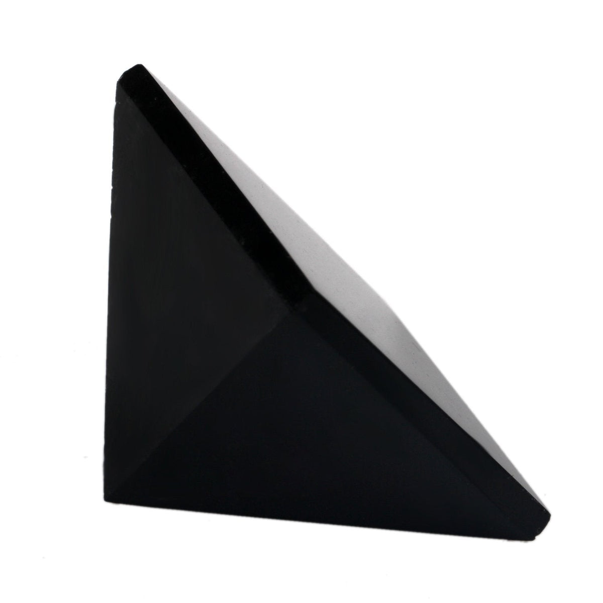 YWG Stone Black Obsidian 1.5" Pyramid Chakra Healing Crystal Reiki Stone Gemstone Radiation Deflection Home Decor Gift Decoration Crafts
