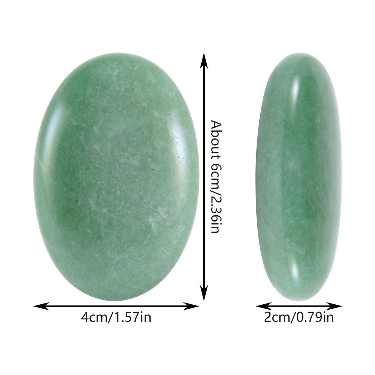 Nvzi Green Aventurine Crystal Palm Stone, Worry Stones, Crystals and Healing Stones, Polished Rocks, Natural Gemstones, Chakra Stones for Healing Crystals Daily Use