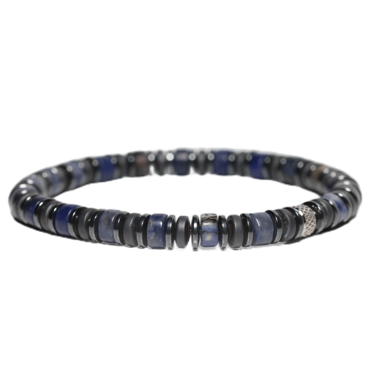 Men’s Natural Sodalite Stone Bracelet – Handmade Premium Beaded Bracelet for Men – Tigranes Jewelry