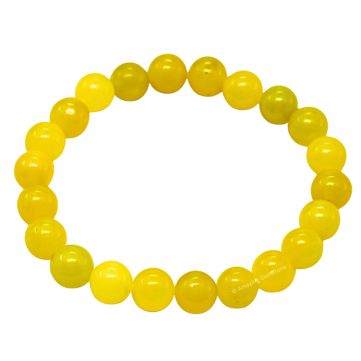 Amazing Gemstone Crystal Bracelet for Women Men's Gifts - Protection Healing Crystal Bracelet - 8mm Gemstone Beaded Stretchable Bracelet Pulseras Para Hombres Mujer Stocking Stuffers Mothers Day Gift (Lemon Jade)