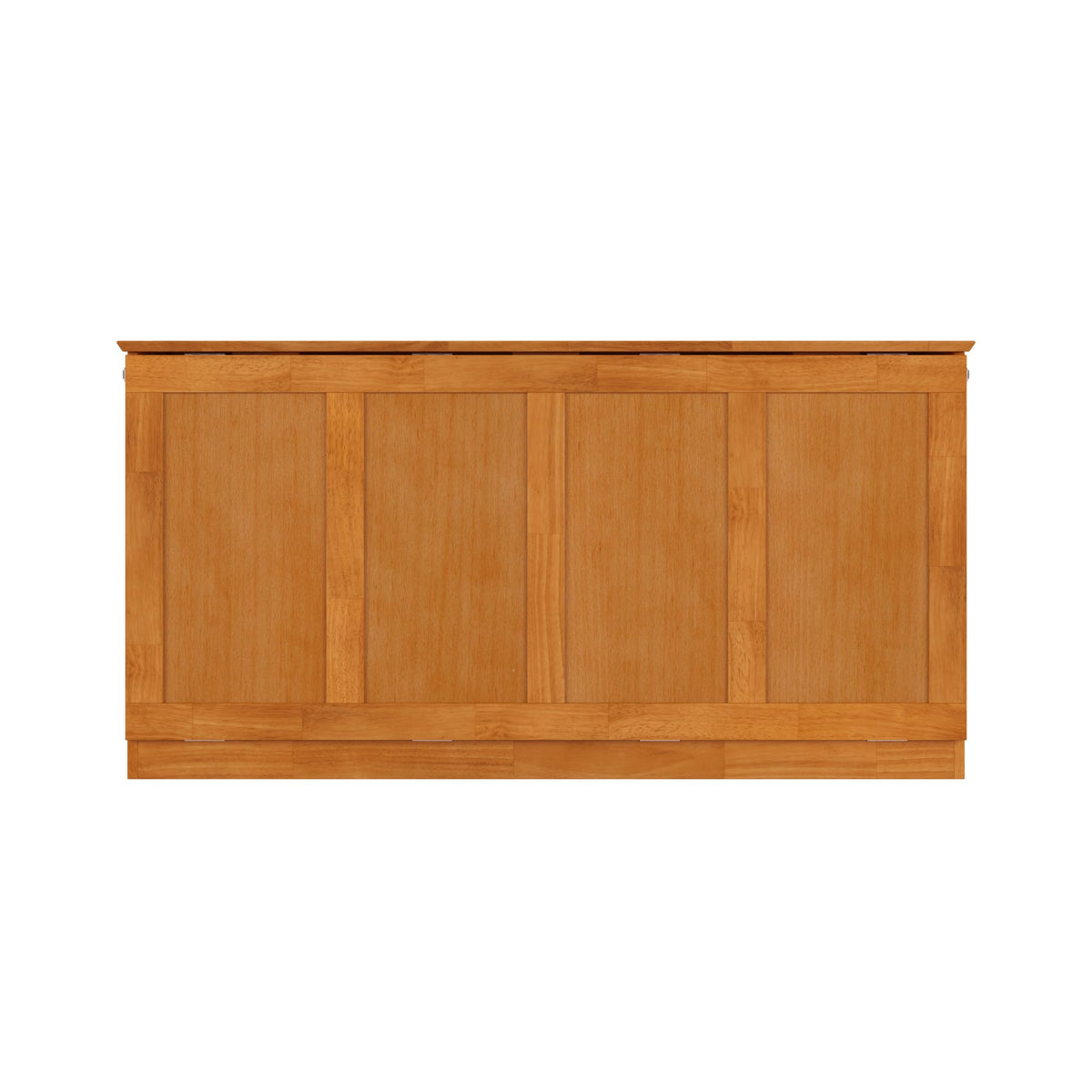 AFI Westfield Queen Murphy Bed Chest with 6-Inch Folding Mattress, Light Toffee