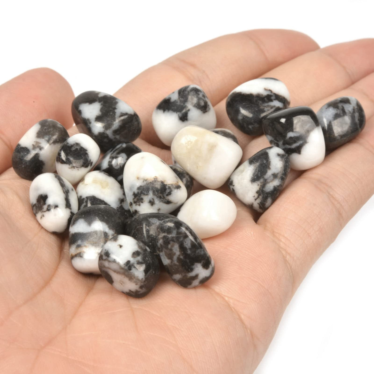 Zebra Jasper Polished Chips Crushed Tumbled Stone Crystal Healing Embellishments 100 grams