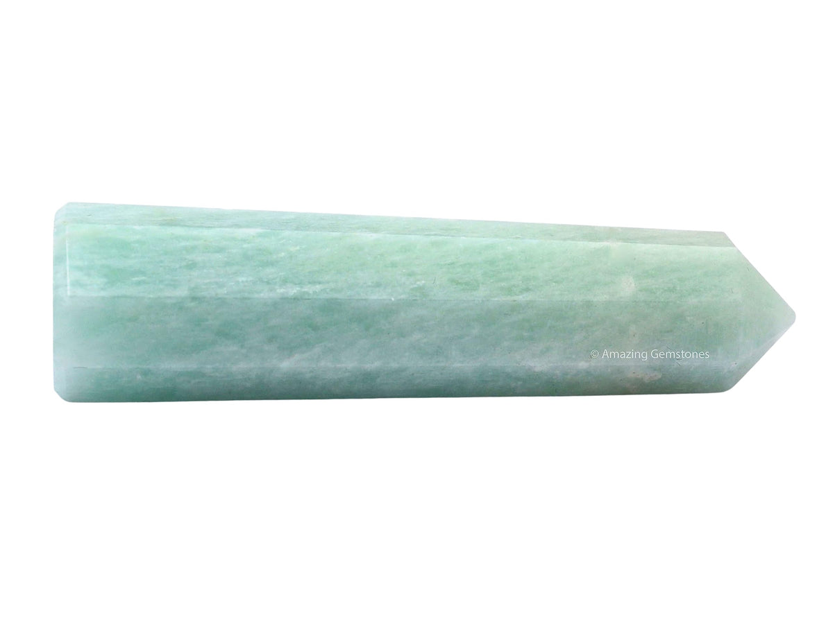 Amazing Gemstone Amazonite Crystal Towers ~ Natural Healing Crystal Point Obelisk for Reiki Healing and Crystal Grid (3" to 4" INCH)
