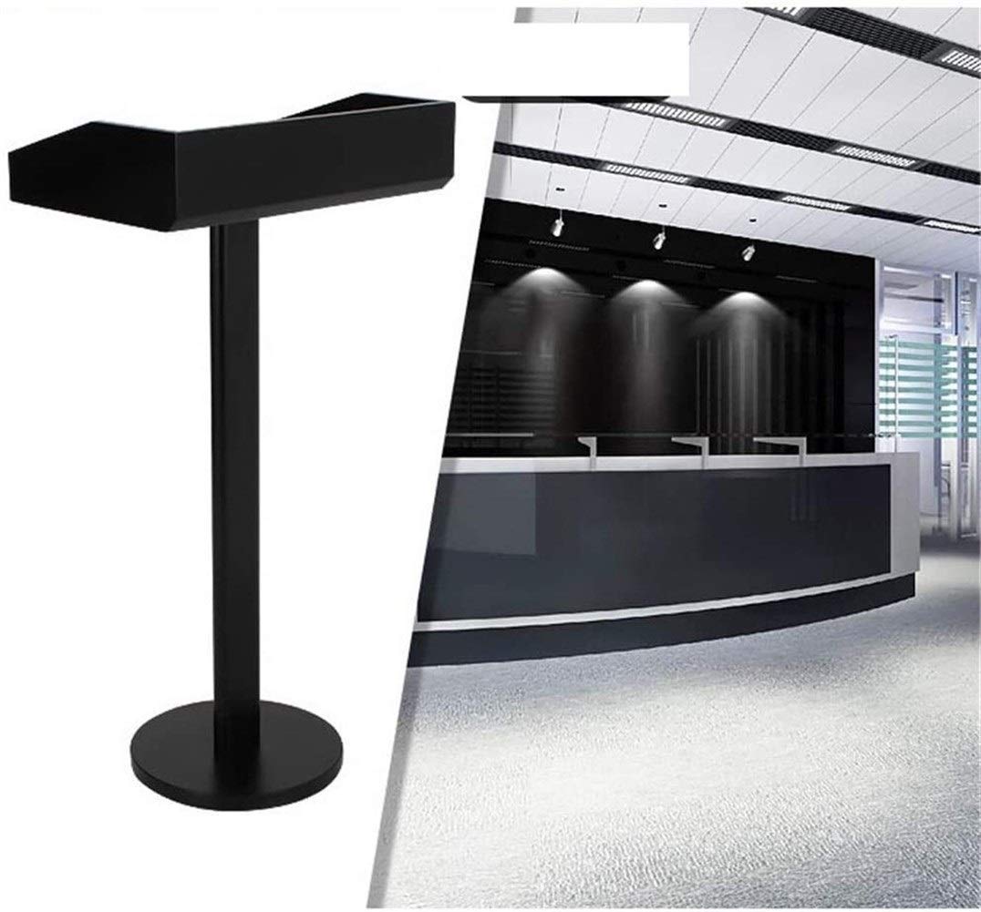 CAMBOS Lectern Podium Stand, Lectern Podium Stand,Hotel Restaurant Entrance Podium Welcome Table Speaking Stage Master of Ceremonies Ideal for Sermons and Presentations Black