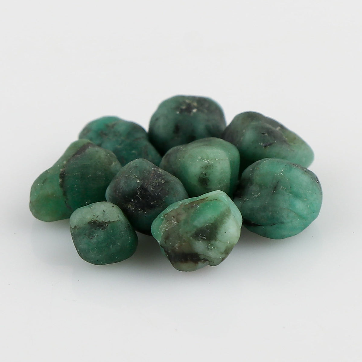 CRYSTALINES (30cts) Natural Emerald Gemstone, DIY Jewelry Making, Reiki & Healing Crystals, Wholesale Rough Stones, Loose Bulk Supplies, May Birthstone, Gem Collection Gifting (8-10pcs)