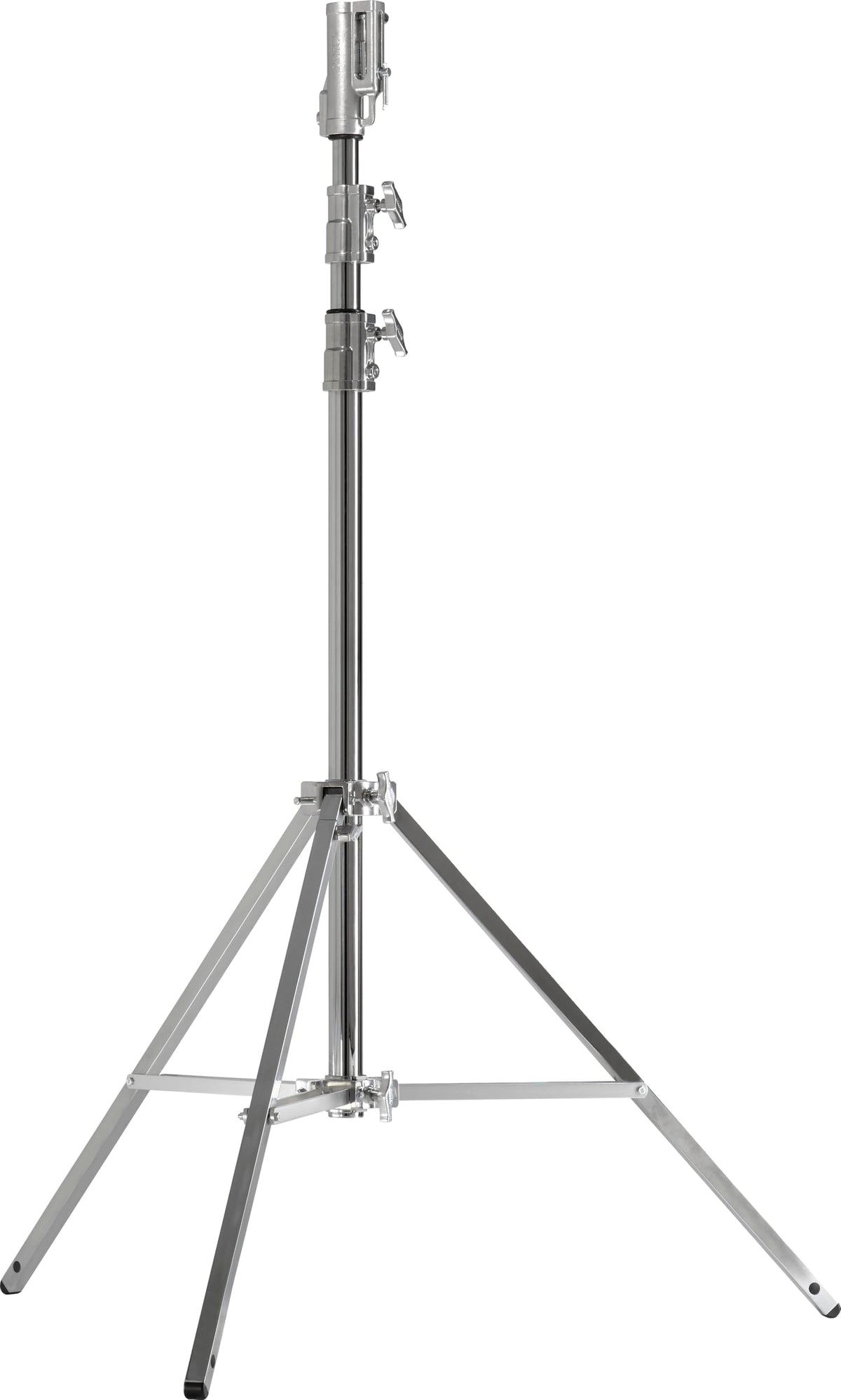 Kupo Master Cine Stand with Triple Function Universal Head, Heavy Duty Steel Construction, Leveling Leg for Uneven Terrain, 11.5' Max Height, High Load Support up to 88.2lbs, Silver (KS500112)