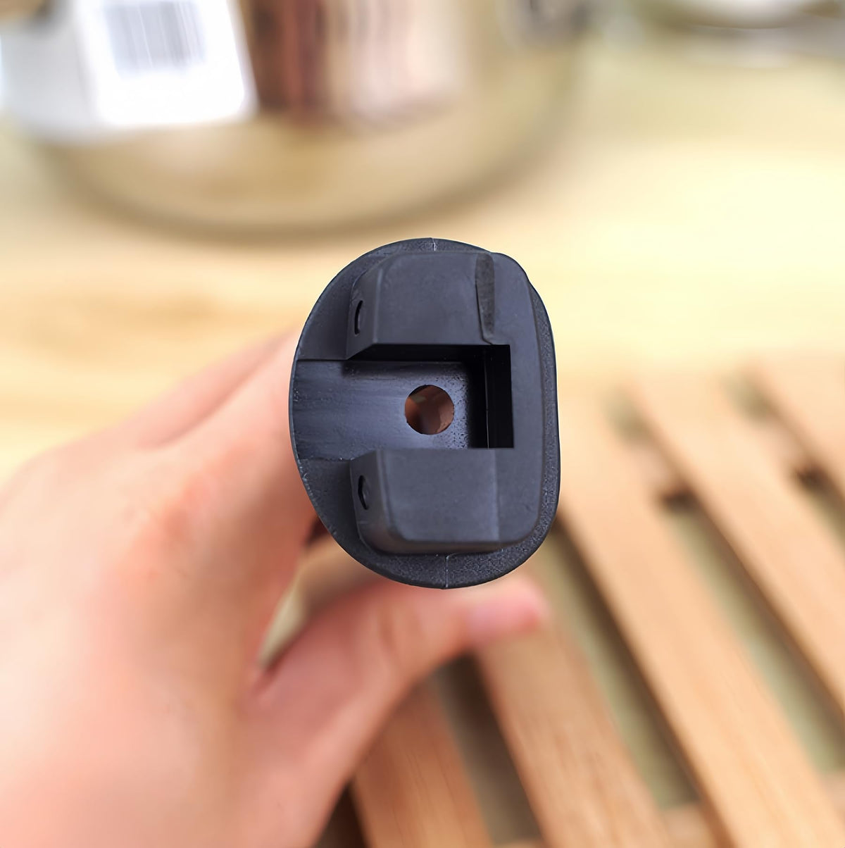 2Pcs Bakelite Pot Handle Black Scald-Proof Long Handle Grip Replacement, with Screw