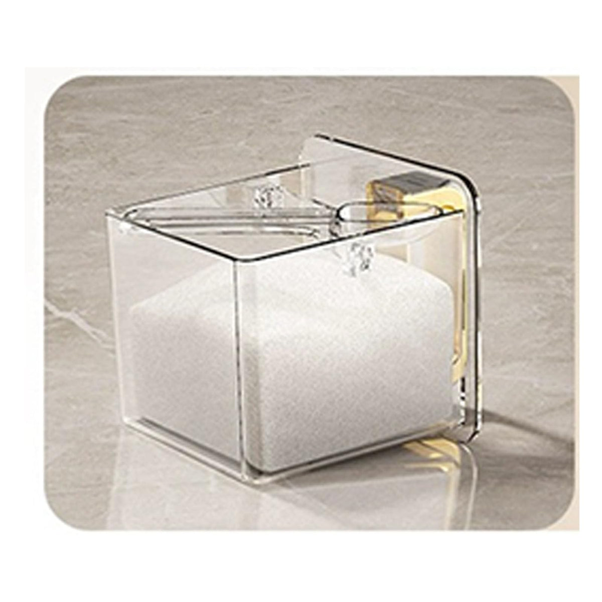 Seasoning Organizer Box, Acrylic Spice Storage Box, 3 Compartments Transparent Spice Rack Spice Jar Spice Container With Lid And Spoon Storage Container Black