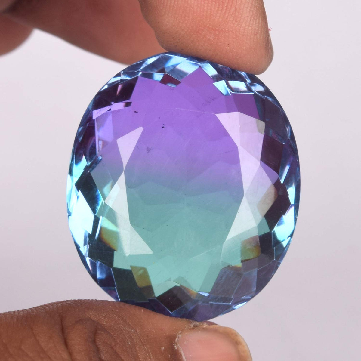Gemhub Loose Gemstone Bracelet Jewelry Making - Multi Ametrine Oval Cut, 85.50CT Faceted Birthstone Bracelet