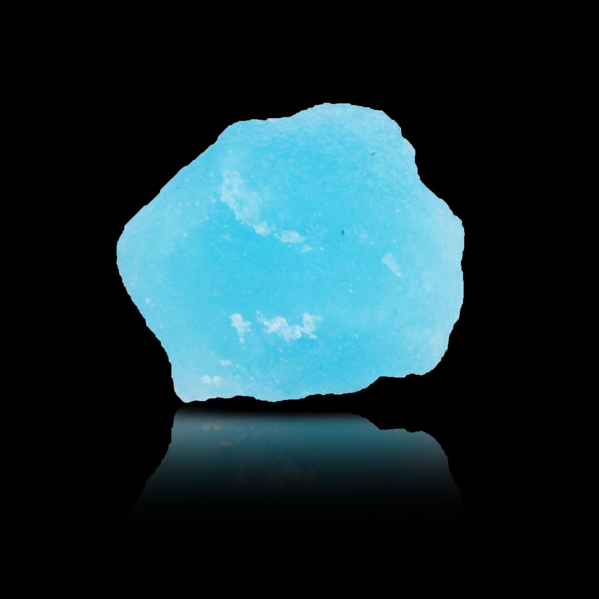 GEMHUB Sky Blue Aquamarine 43.00 Carat Healing Crystal, Natural Aquamarine Uncut Rough Loose Gemstone Necklace For Mens And Women