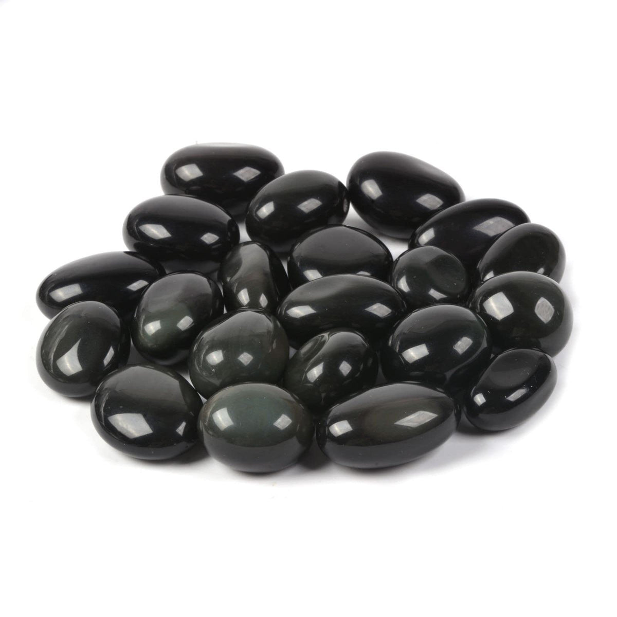 Justinstones 100 Grams Rainbow Obsidian Tumbled Polished Natural Crystal Healing Pocket Stones Rock Collection