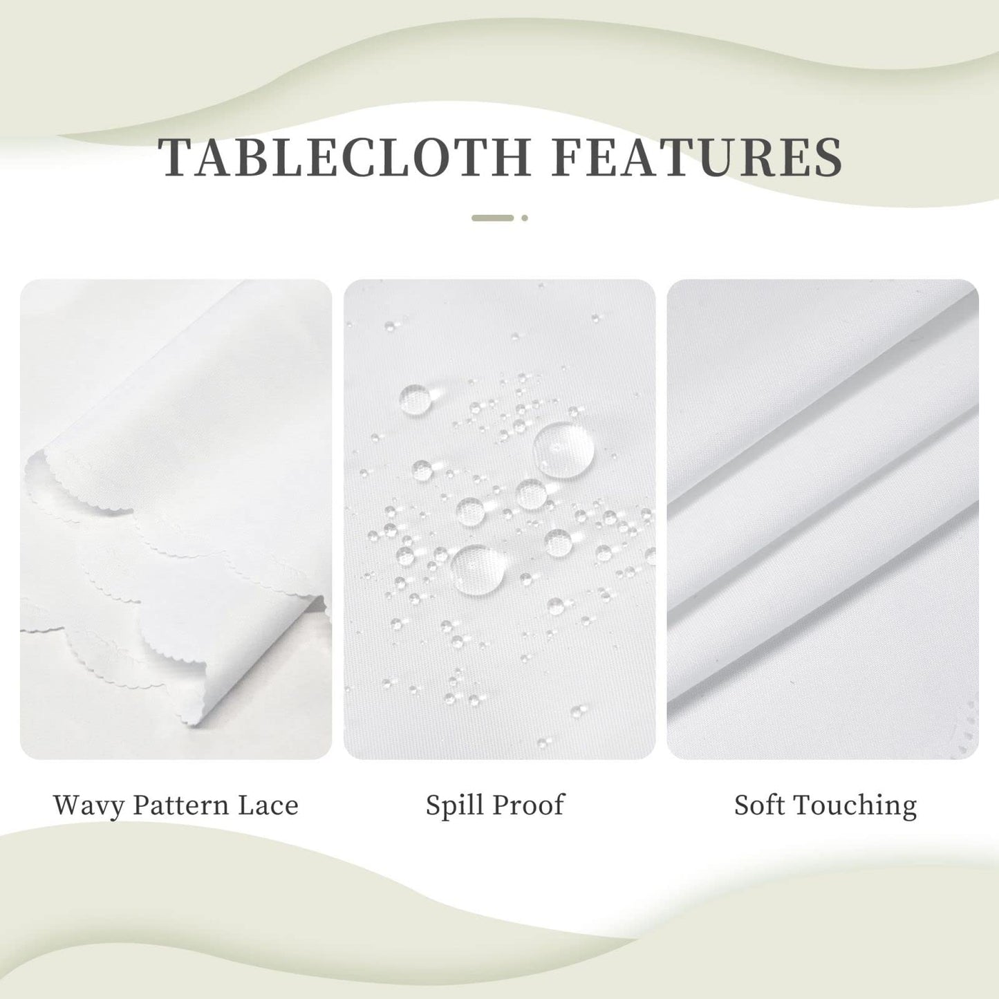 Ecixzyo Halloween Round Tablecloth 60 Inch Polyester Washable Table Cover Home Decor for Kitchen Dining Party Picnic